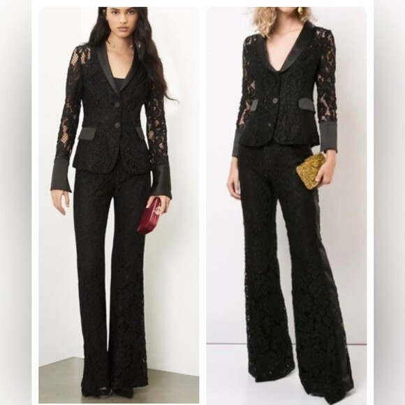 NEW Alexis Bonis Lace Tuxedo Jacket NWT Size Small - Picture 1 of 14